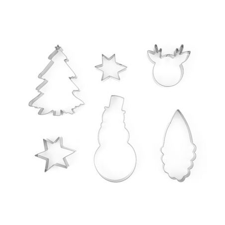Emporte-pièces Joyeux Noël argent 