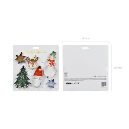 Emporte-pièces Joyeux Noël argent 