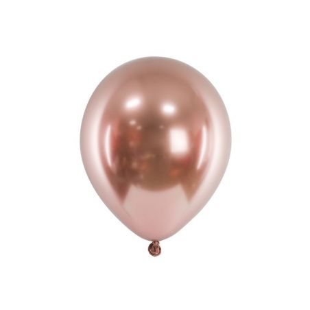 Ballons brillants 46 cm or rose 