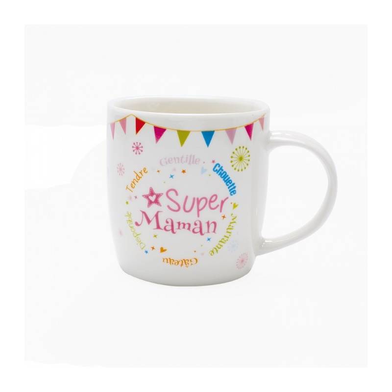 Mug blanc "Super Maman" Mug blanc "Super Maman"