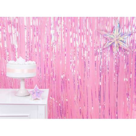 Rideau de fête irisé 90 x 250cm 