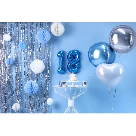 Rideau de fête argent 09 x 25m 