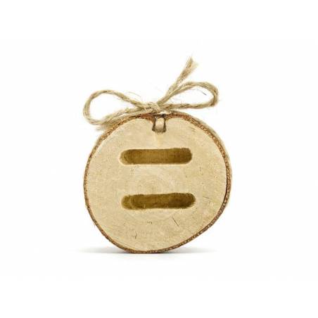Porteur de bague en bois 6cm 
