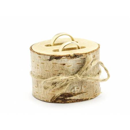 Porteur de bague en bois 6cm 