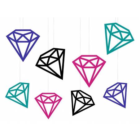 Décorations Diamants mélanger 