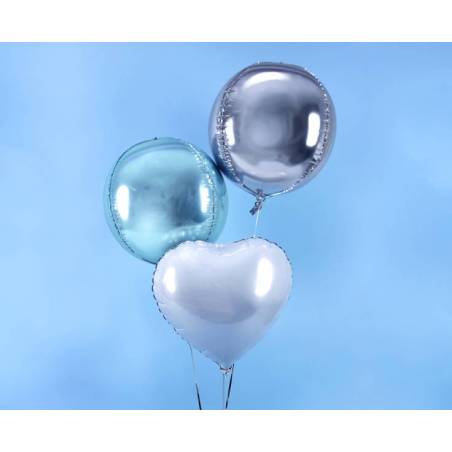 Ballon en aluminium 40cm argent 