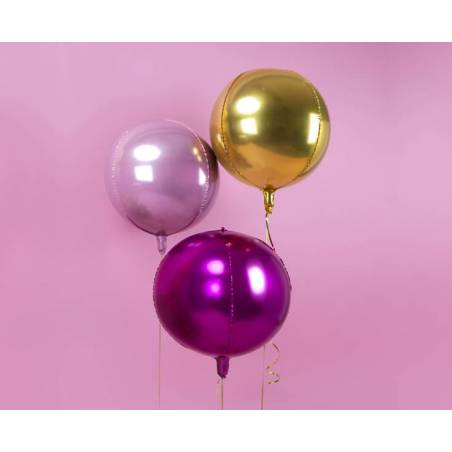 Ballon en aluminium 40cm doré 