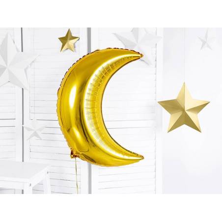 Ballon Lune 60cm doré 
