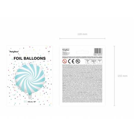 Bonbons Foil Ballons 45cm bleu clair 