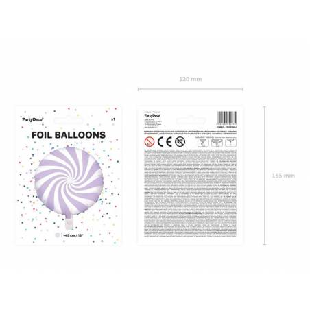 Bonbons Foil Ballons 45cm lilas clair 
