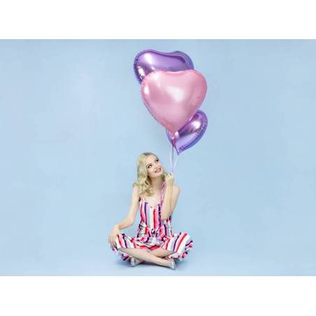 Foil Ballons Heart 61cm lilas clair 