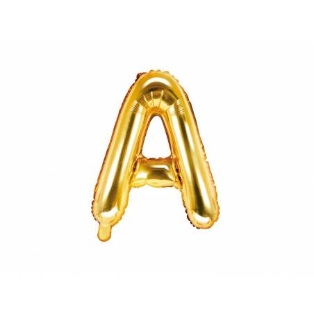 Ballon Feuille Lettre A 35cm doré Ballon Feuille Lettre A 35cm doré