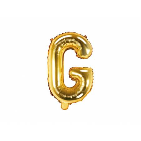 Ballon Feuille Lettre G 35cm doré 