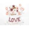 Lettre de ballon en aluminium lettre L 35cm or rose Lettre de ballon en aluminium lettre L 35cm or rose
