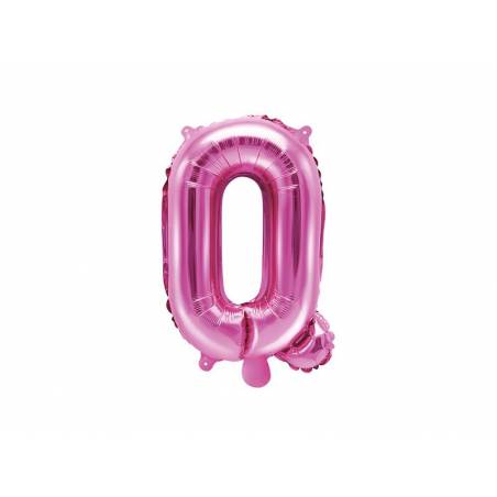 Foil Ballons Letter Q 35cm rose foncé 