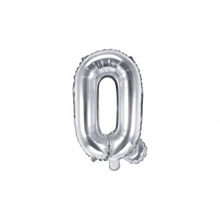 Foil Ballons Letter Q 35cm argent 