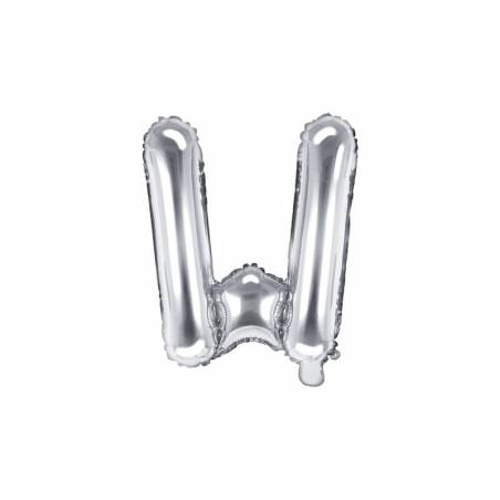Lettre Ballons Feuille W 35cm argent 