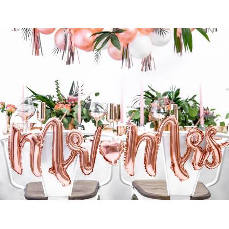 Foil Ballons Mr Mrs or rose 69x125cm Foil Ballons Mr Mrs or rose 69x125cm