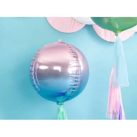 Ballon Foil Ombre Ball violet et bleu 35cm 