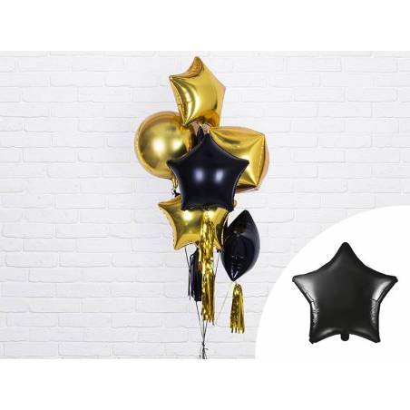 Foil Ballons Star 48cm noir 