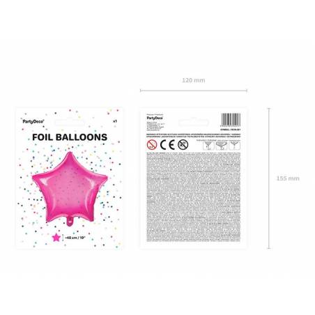 Foil Ballons Star 48cm rose 