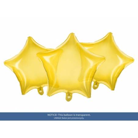 Foil Ballons Star 48cm jaune 