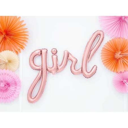 Foil Ballons Girl or rose 77x70cm 