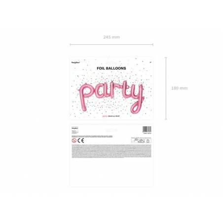 Ballons Party 80x40cm rose 