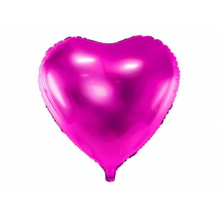 Foil Ballons Heart 45cm rose foncé 
