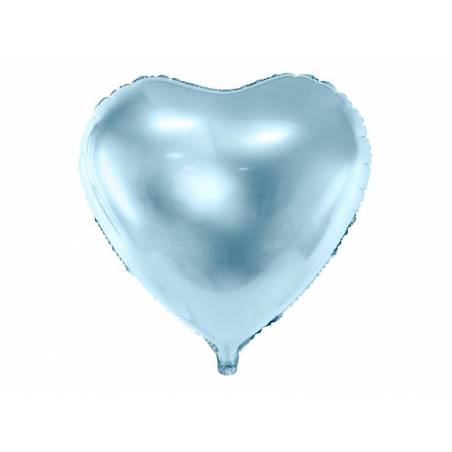 Foil Ballons Heart 45cm bleu ciel 