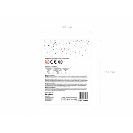 Foil Ballons Heart 45cm argent 