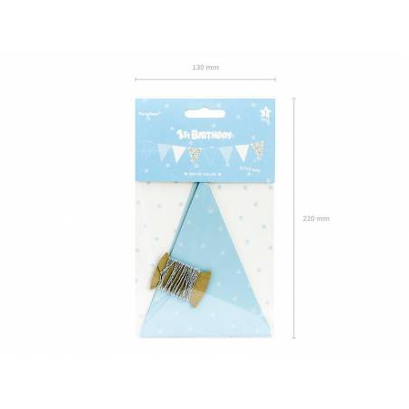 Guirlande 1er anniversaire - Drapeaux 1.3m 