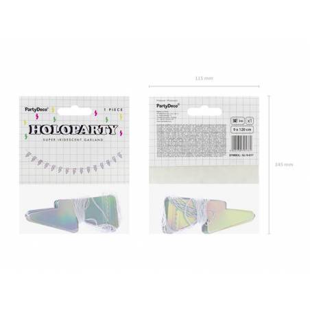 Garland Electric Holo - Eclair irisé 1.2m 