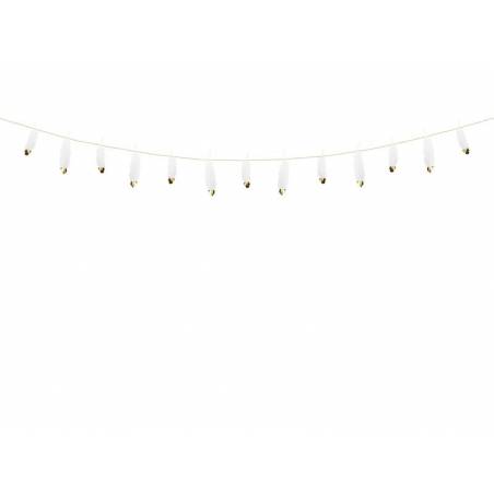 Plumes de guirlande blanches 16 m 