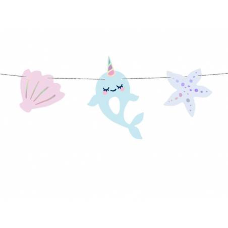 Guirlande Narwhal mélanger 1m 