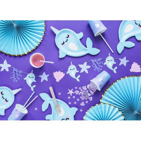 Guirlande Narwhal mélanger 1m 