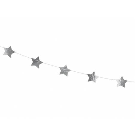 Guirlande Etoiles argent 3.6m 
