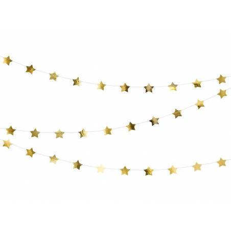 Guirlande Etoiles or 3.6m 