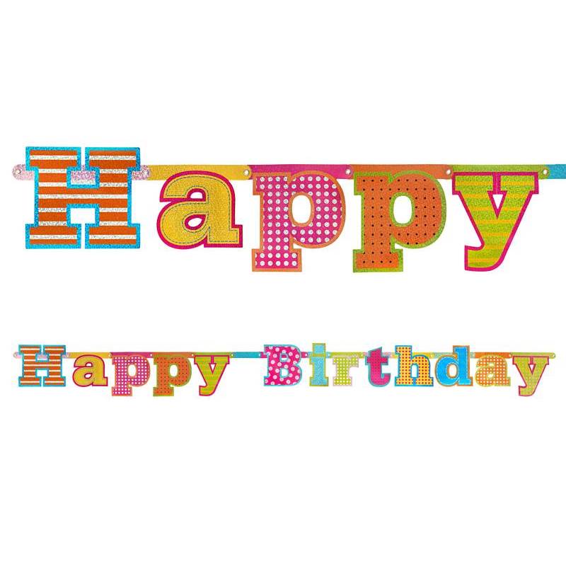Banniere Joyeux Anniversaire 16 X 166cm Banniere Joyeux Anniversaire 16 X 166cm