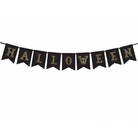 Bannière Halloween noir 20x175 cm 
