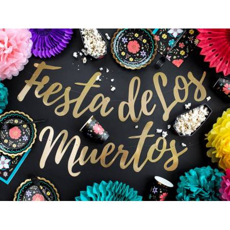 Bannière Dia de Los Muertos - Fiesta de Los Muertos or 22x160cm 