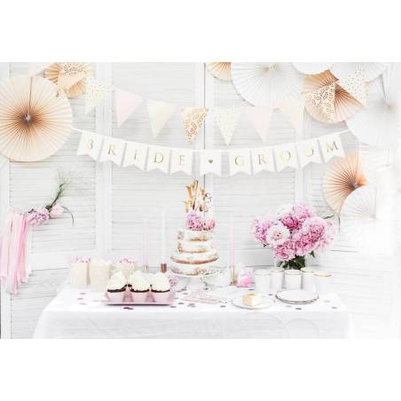 Bannière Bride Groom blanche 15 x 155 cm 