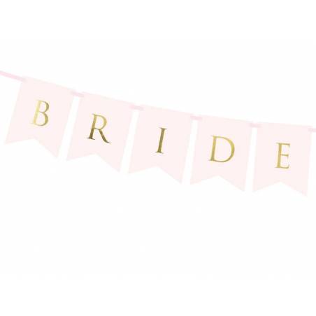 Bannière Bride Groom rose clair 15 x 155 cm 