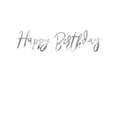 Banniere Joyeux Anniversaire Irise 16 5x62cm Banniere Joyeux Anniversaire Irise 16 5x62cm