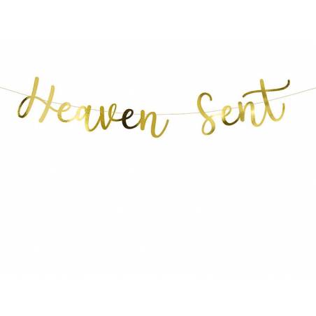 Bannière Heaven Sent or 14.5x85cm 