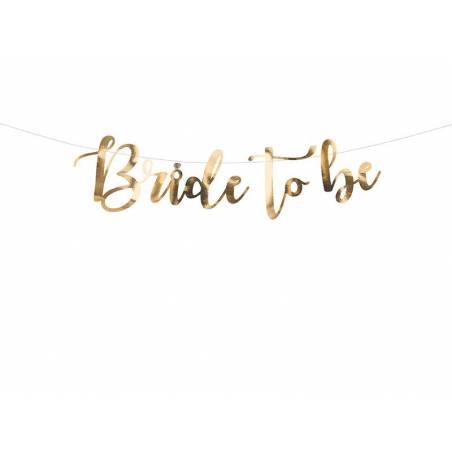Bannière Bride to be or 80x19cm 