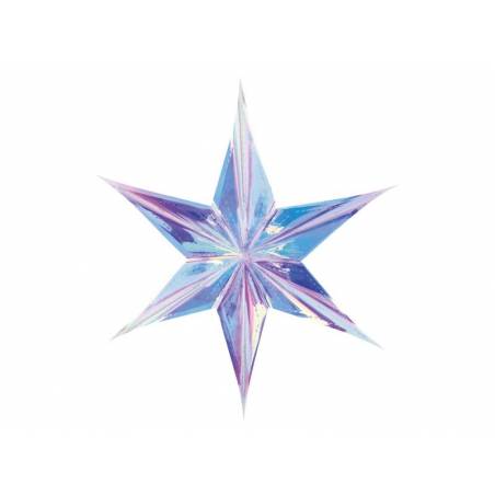 Feuille étoile 40cm irisé 
