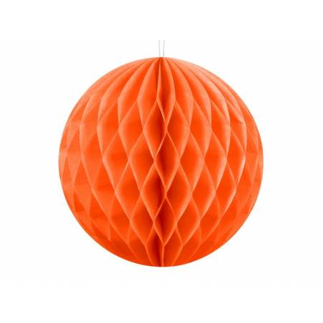 Balle en nid d'abeille orange 10cm 