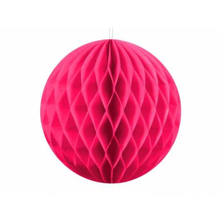 Balle en nid d'abeille rose foncé 10cm 