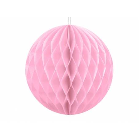 Balle en nid d'abeille rose pâle 10cm 